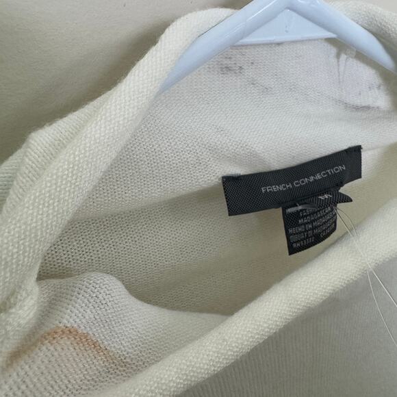 French Connection Mock Neck Longsleeve Pullover Ribbed Sweater US Women's M - Picture 6 of 8